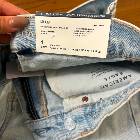 American Eagle Highest Rise Baggy Straight Jeans - Picture 2 of 2